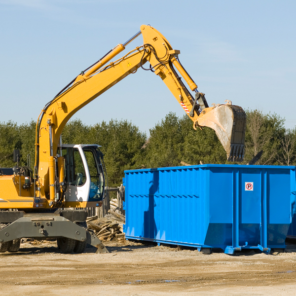 what happens if the residential dumpster is damaged or stolen during rental in Coatesville IN